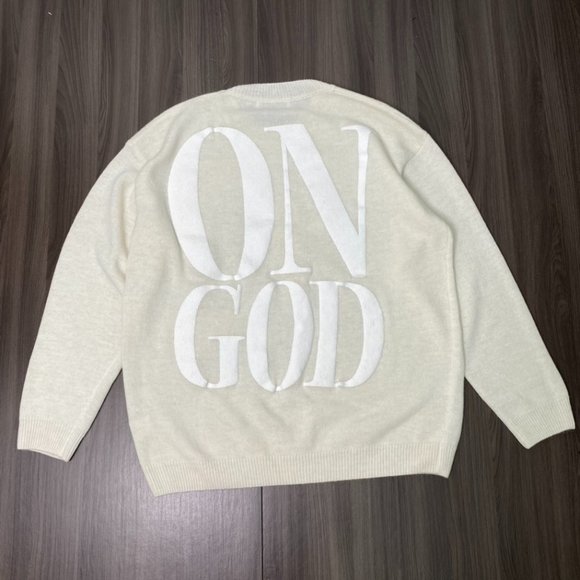 Fear of God Tops - NWT size:S Cross Sweater 1989 ON GOD SWEATSHIRT